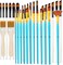 32 pcs Paint Brushes Set for Acrylic Painting,Watercolor,Oil,Inks,Gouache,Crafts, Brush Tip with Flat,Round, Angle,Filbert,Fan, Detail Brushes,Paint Brush Set for Artists and Beginners